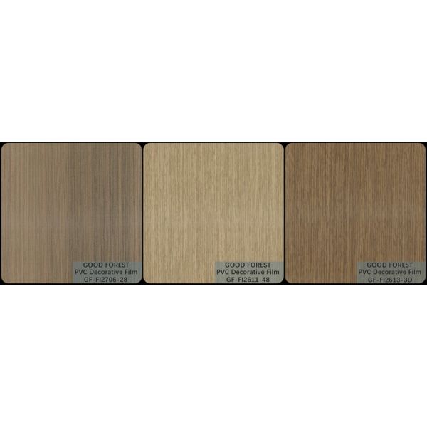Flowability PVC Decorative Film Scratch Resistance Wooden Grain