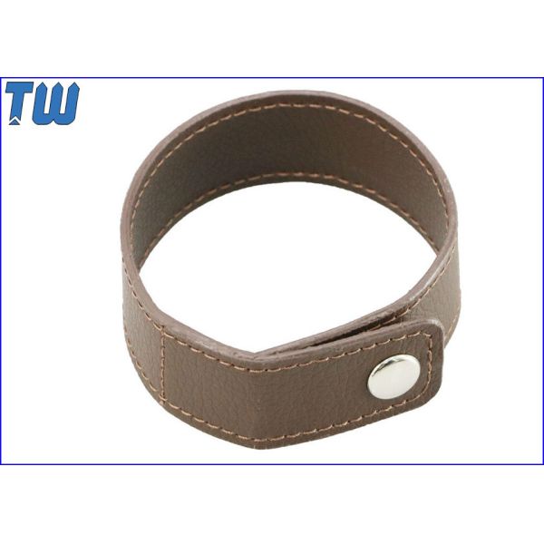 Leather Wristband Bracelet 8GB Pen Drive UDP Inside with Stud