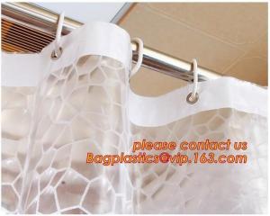  Water-Repellent Fabric Custom Print Shower Curtain Mildew-Resistant Machine Washable White ,Bathroom Bath Textile Fabric Manufactures