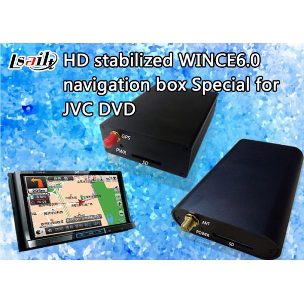 800*480 JVC Car Navigation Box with Bluetooth / Stereo Audio / DVD Player / FM MP3 MP4