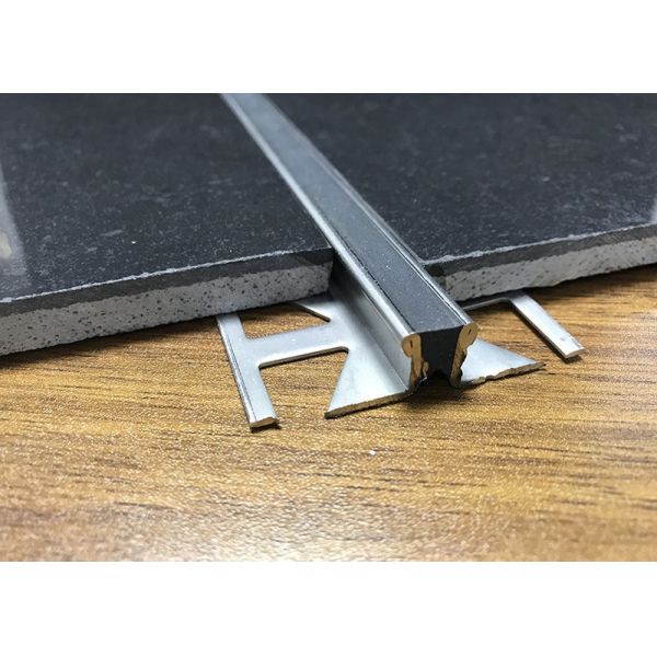 Ceramic Flooring 10mm Aluminium Movement Joint For Stone Floors