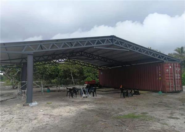 Quality Custom Q345 Steel Farm Sheds With 50mm EPS Sandwich Panel for sale