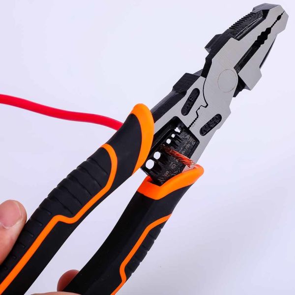 62 HRC Multi Function Combination Pliers High Leverage End Cutting Pliers