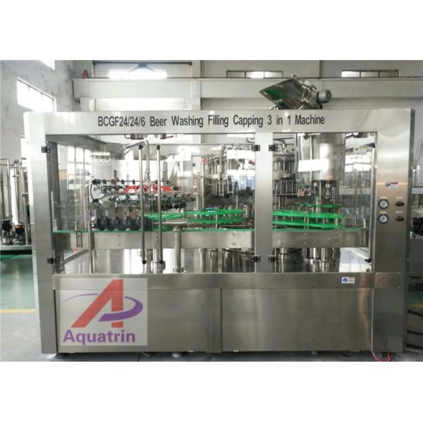 ISO 2000BPH Glass Bottle Filling Machine For 750ML Bottles