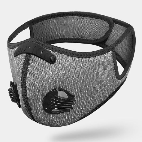 Sport Valve Flocking 4 Layer Activated Carbon Mask
