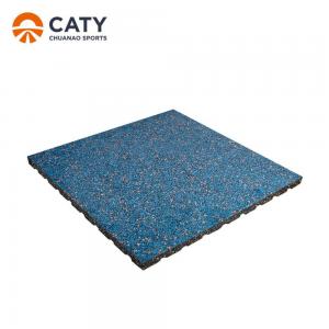  Durable Rubber Gym Flooring Tiles Nontoxic , Multifunctional Rubber Playground Mats Manufactures
