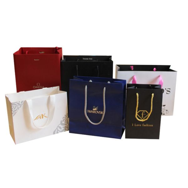 Luxury Shopping Paper Bags with Your Own Logo Printing Paper Bags